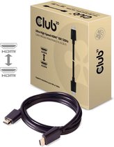 club3D CAC-1372 HDMI-kabel HDMI Aansluitkabel HDMI-A-stekker, HDMI-A-stekker 2.00 m Zwart 10K UHD, 8K UHD