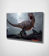 T-Rex Roaring Canvas | 30x40 cm