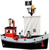 Pippi Langkous houten Piratenschip Hoppetossa 1 mast