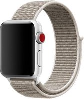 KELERINO. Sport Loop bandje geschikt voor Apple Watch 42/44/45 mm - Licht Grijs