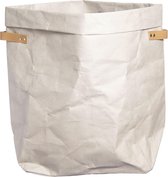 Panier de rangement en papier lavable, taille: L38xW25xH50 cm, gris
