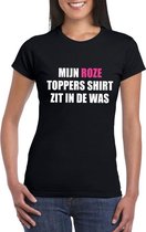 Toppers Mijn roze Toppers shirt zit in de was t-shirt zwart dames - Toppers dresscode 2018 M