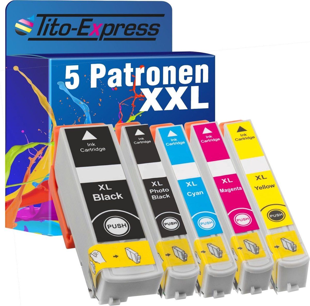 Tito-Express PlatinumSerie PlatinumSerie® 5 inktpatronen XL - Tito-EXpress