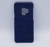 Voor Samsung S9 – kunstlederen back cover / wallet blauw