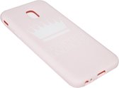 ADEL Siliconen Softcase Back Cover Hoesje Geschikt voor Samsung Galaxy J3 (2017) - Roze King