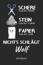 Nichts schl gt - Wolf - Notizbuch