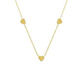 The Jewelry Collection Collier Coeur 1.0 mm 42-44 cm - Doré