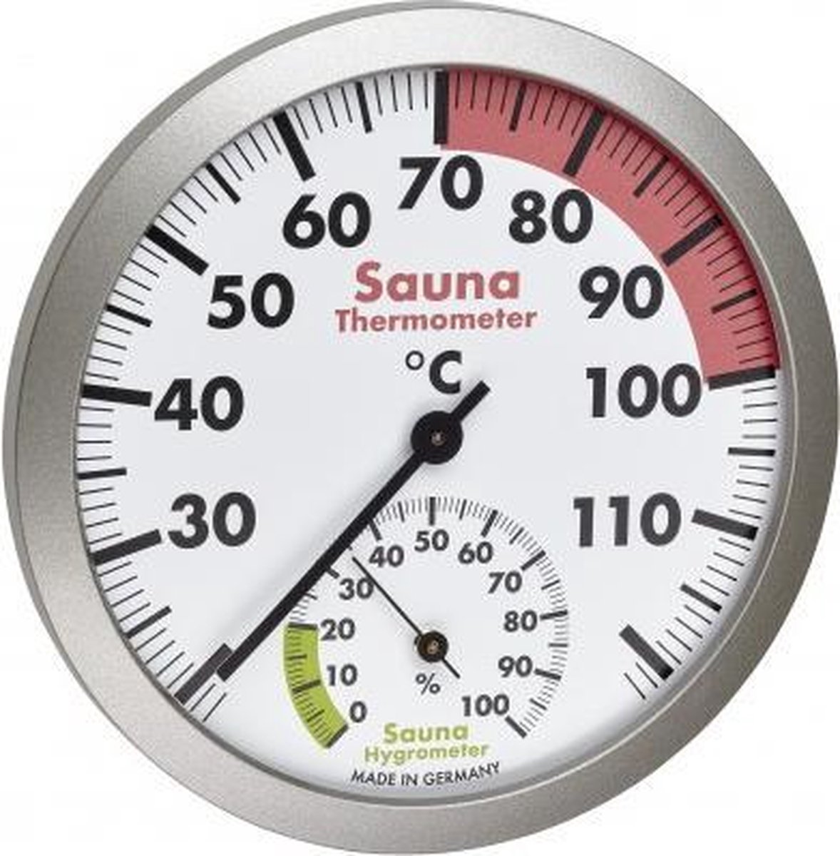 Sauna Thermo-Hygrometer, Ø 120mm - saramax