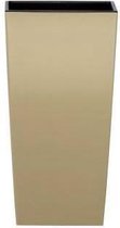 Bloempot Hoog Vierkant Urbi Square Shine 22x22x42cm MOKKA Prosperplast