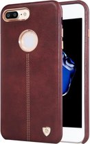 NILLKIN Englon Case voor iPhone 7 Plus zakelijke stijl Crazy Horse leder oppervlak PC geval terug beschermkap met zachte Microfiber Lining(Brown)