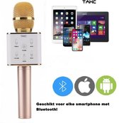 TAKC - Gouden Karaoke Microfoon - Draadloze bluetooth microfoon - Draadloos karaoke microfoon - Goud -