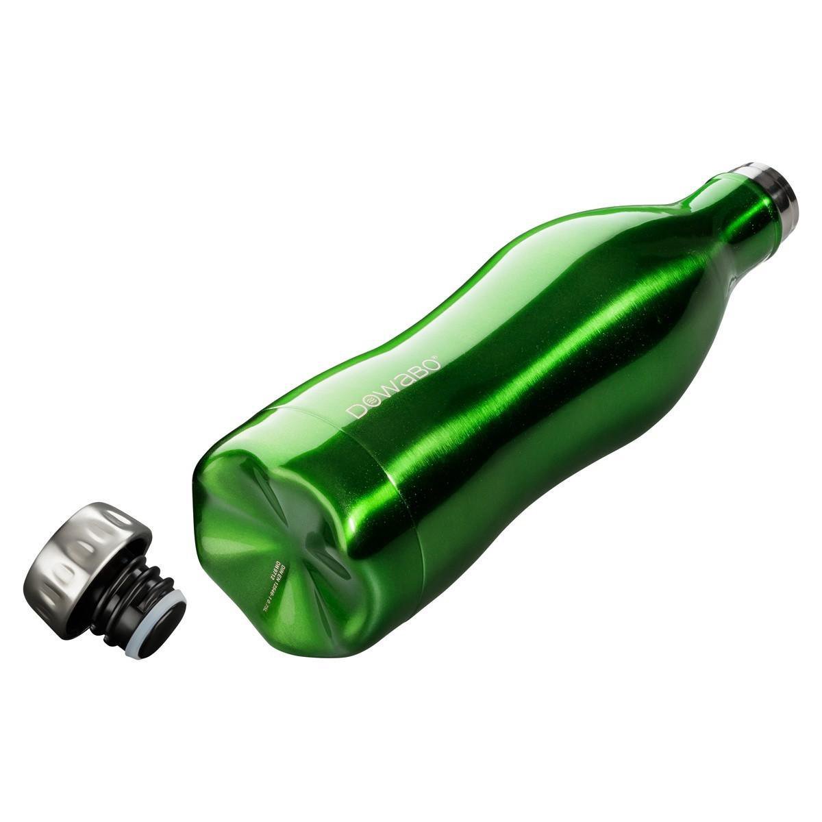 Dowabo thermosfles dubbelwandig Metallic Collection - 750 ml - Groen