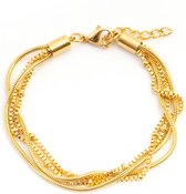 iXXXi Jewelry Bracelet Snake Knot Goudkleurig 17-20cm