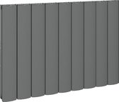 Eastbrook Guardia Design radiator horizontaal aluminium mat antraciet 60x85cm 1440 watt