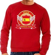 Rood Spain drinking team sweater heren XL