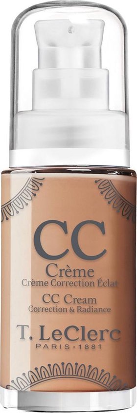 Crème Teintée T.Leclerc CC SOS Lumière SPF20 Teinte BANANE - 30ml - Illumine Les Teints Ternes