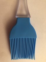 Siliconen bakkwast - blauw - 22 cm