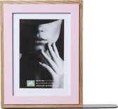 Present Time Boekensteun en Fotokader in 1 – Voor in de Boekenkast – Designed by Studio stijll – Afmeting 17x22cm – Roze