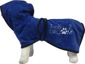 Zzztools-2-groom badjas voor honden blauw