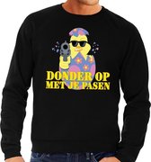 Fout paas sweater zwart  donder op met je Pasen voor heren XL