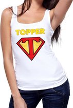 Super Topper tanktop dames wit  / mouwloos shirt Super Topper  dames XL