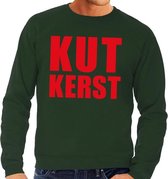 Foute kersttrui / sweater Kutkerst groen voor heren - Kersttruien L (52)