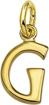 The Jewelry Collection Hanger Letter G - Geelgoud (14 Krt.)