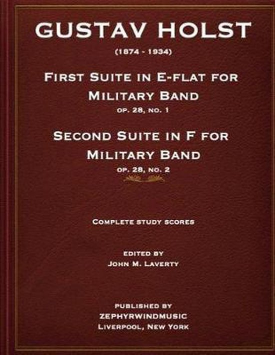 Holst First Suite in E-flat and Second Suite in F Study Scor ... - cover