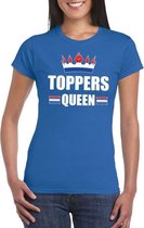 Toppers Queen verkleedkleding - Blauw dames shirt M