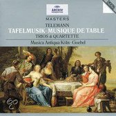 Telemann: Tafalmusik - Quartets & Trios / Goebel, Musica Antiqua Koln