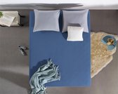 Hoogwaardige Jersey Hoeslaken Blauw | 90x200 | 135 Gram| Zacht En Comfortabel