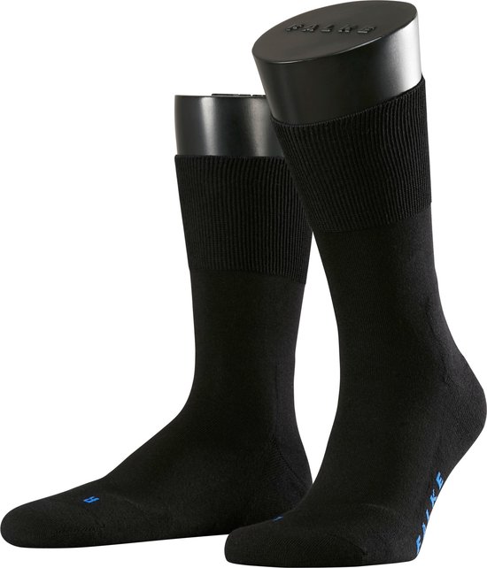 FALKE Run anatomische pluche zool katoen sokken unisex zwart - Matt 42-43