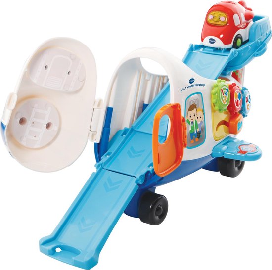 Toet Auto's 2 in 1 Vrachtvliegtuig - Educatief Babyspeelgoed | bol.com