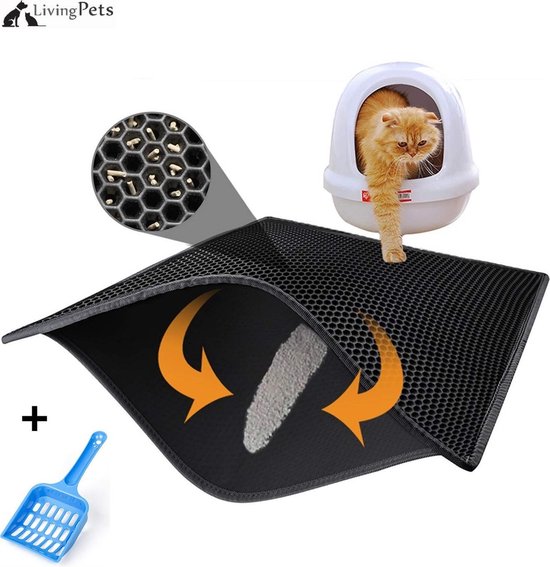Flamingo Kattenbakmat Matz - Zwart online kopen