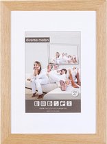 Vlakke Houten Wissellijst - Fotolijst - 42x59,4 cm - Helder Glas - Honing+ - 25 mm