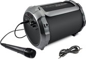 Caliber HPG512BT - Draadloze speaker met bluetooth technologie karaoke met microfoon - Zwart