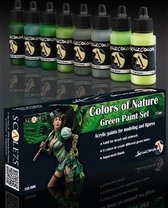 Colors of Nature - Green Paint Set - 8 kleuren - 17ml - SSE-006