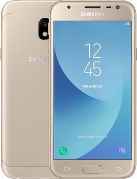 Bol Com Samsung Galaxy J3 17 16gb Dual Sim Goud