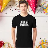 20 JAAR T SHIRT | VERJAARDAG | HELL NO TWENTY 20 | Kado Cadeau Tip | Voor Mannen en Vrouwen | Unisex | Maat XL