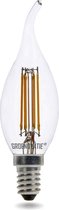 Groenovatie LED Filament Kaarslamp Tip - 4W - E14 Fitting - Warm Wit - Dimbaar
