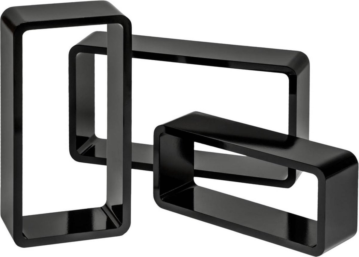 Set van 3 Wandplanken 25x25cm Eiken Sonoma Mat Finish