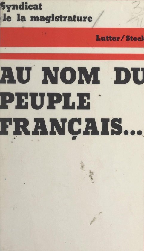 Au nom du peuple français - cover