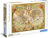 Clementoni - Collection de puzzle de haute qualité - Carte ancienne - 2000 pièces, puzzle adulte