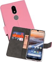 Booktype Telefoonhoesjes - Bookcase Hoesje - Wallet Case -  Geschikt voor Nokia 3.2 - Roze