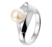 The Jewelry Collection Ring Parel Poli/mat - Zilver