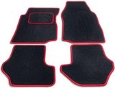 Tapis de voiture de velours complet des véhicules à moteur PK noirs avec bord rouge Daewoo Nubira 1997-2000