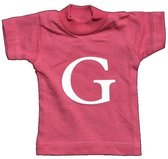Naamslinger Lettershirts roze G