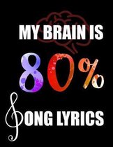 My Brain Is 80% Song Lyrics