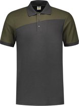 Tricorp Poloshirt Bicolor Naden 202006 Donkergrijs / Army - Maat M