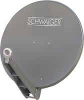 Schwaiger Sat Spiegel 75cm, Alu, Premium, vormontiert Anthra
